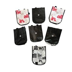LuluLemon Bundle NWOT - 7 Reuseable Shopping Bags